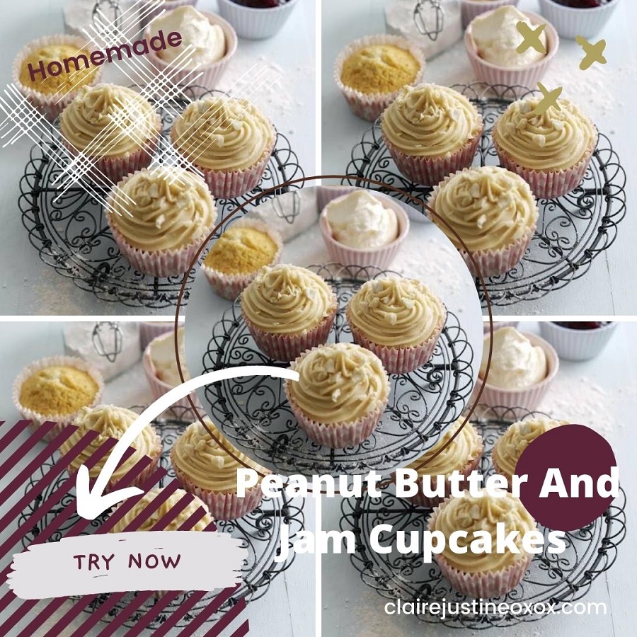 Peanut Butter And Jam Cupcakes By Debbie Nicholas Peanut Butter And Jam Cupcakes By Debbie Nicholas