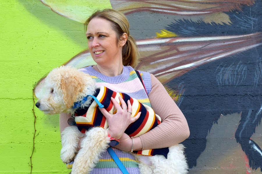 Stripy Tank Tops: Almost Matching dog And Owner