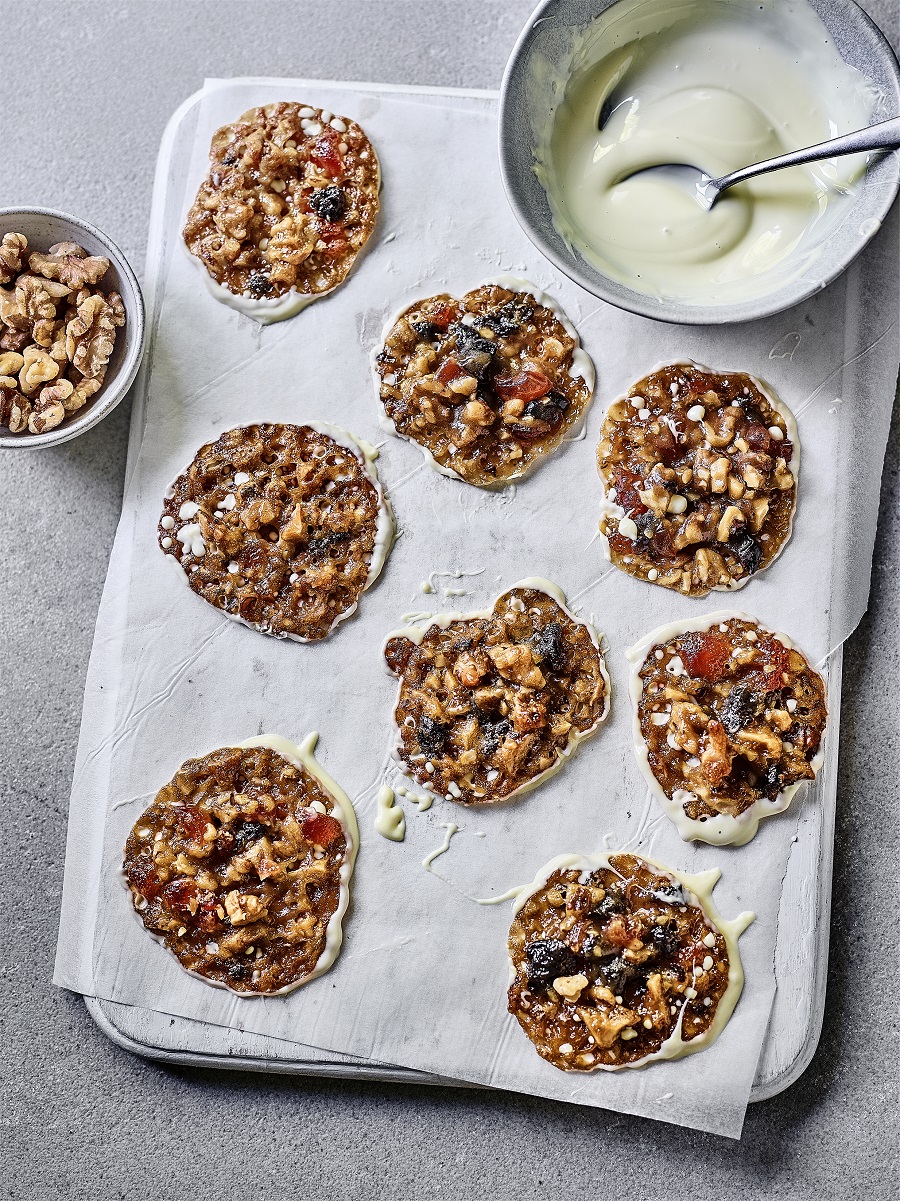 California Walnut & Cherry Florentines