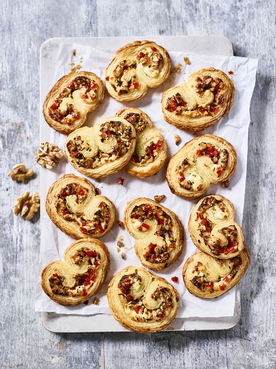 California Walnut & Goats Cheese Palmiers: California Walnut & Goats Cheese Palmiers: