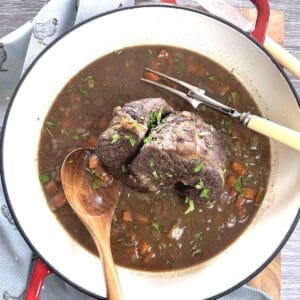 Slow cooker beef bisket and gravy.