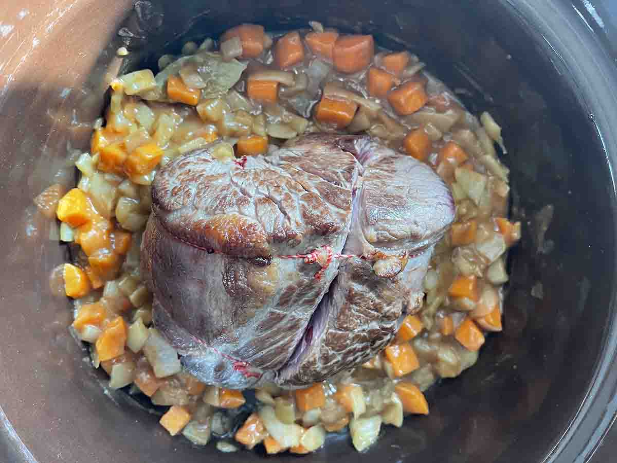 beef in slow cooker .