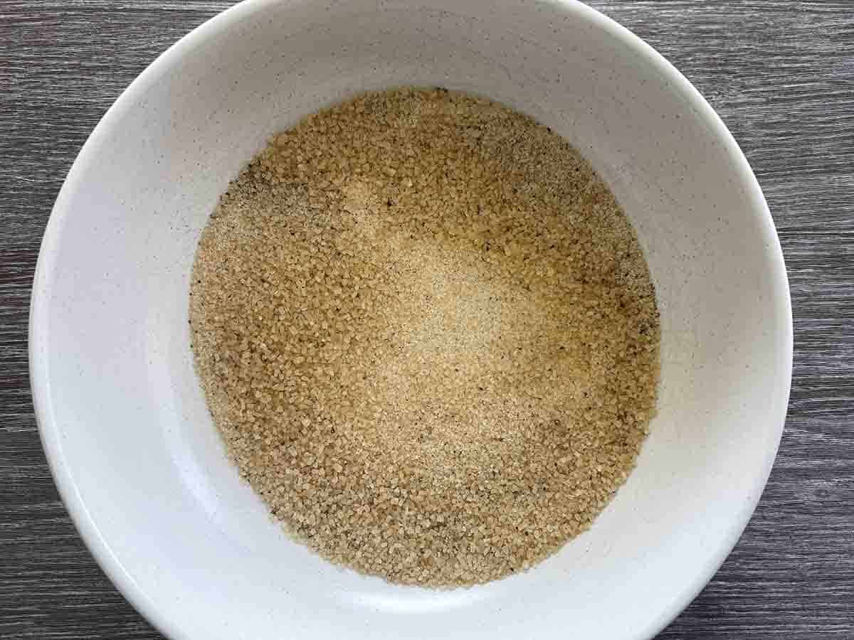 sugar mix in a bowl.