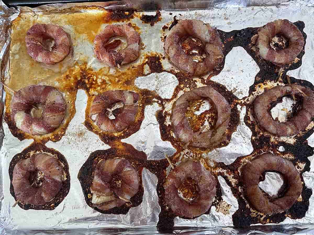 part cooked rings.