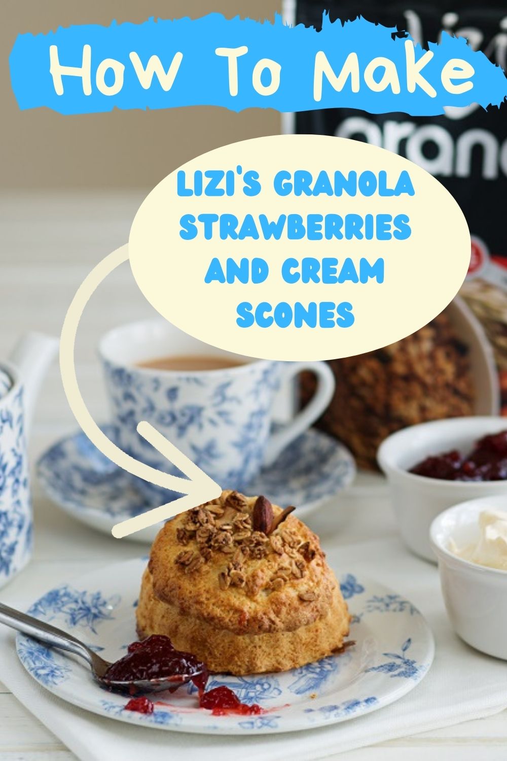 Lizi’s Granola Strawberries And Cream Scones