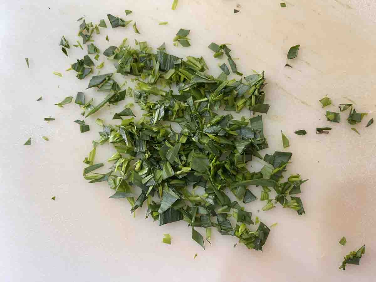 chopped tarragon.