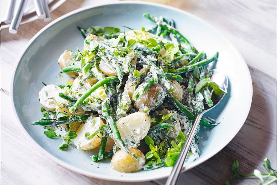 Baby Potato Salad with Herby Crème Fraîche