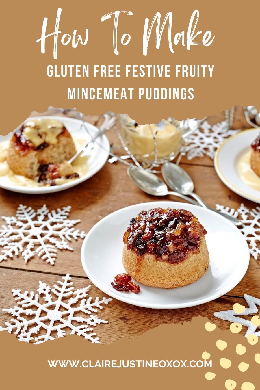 Gluten Free Festive Fruity Mincemeat Puddings. Gluten Free Festive Fruity Mincemeat Puddings.