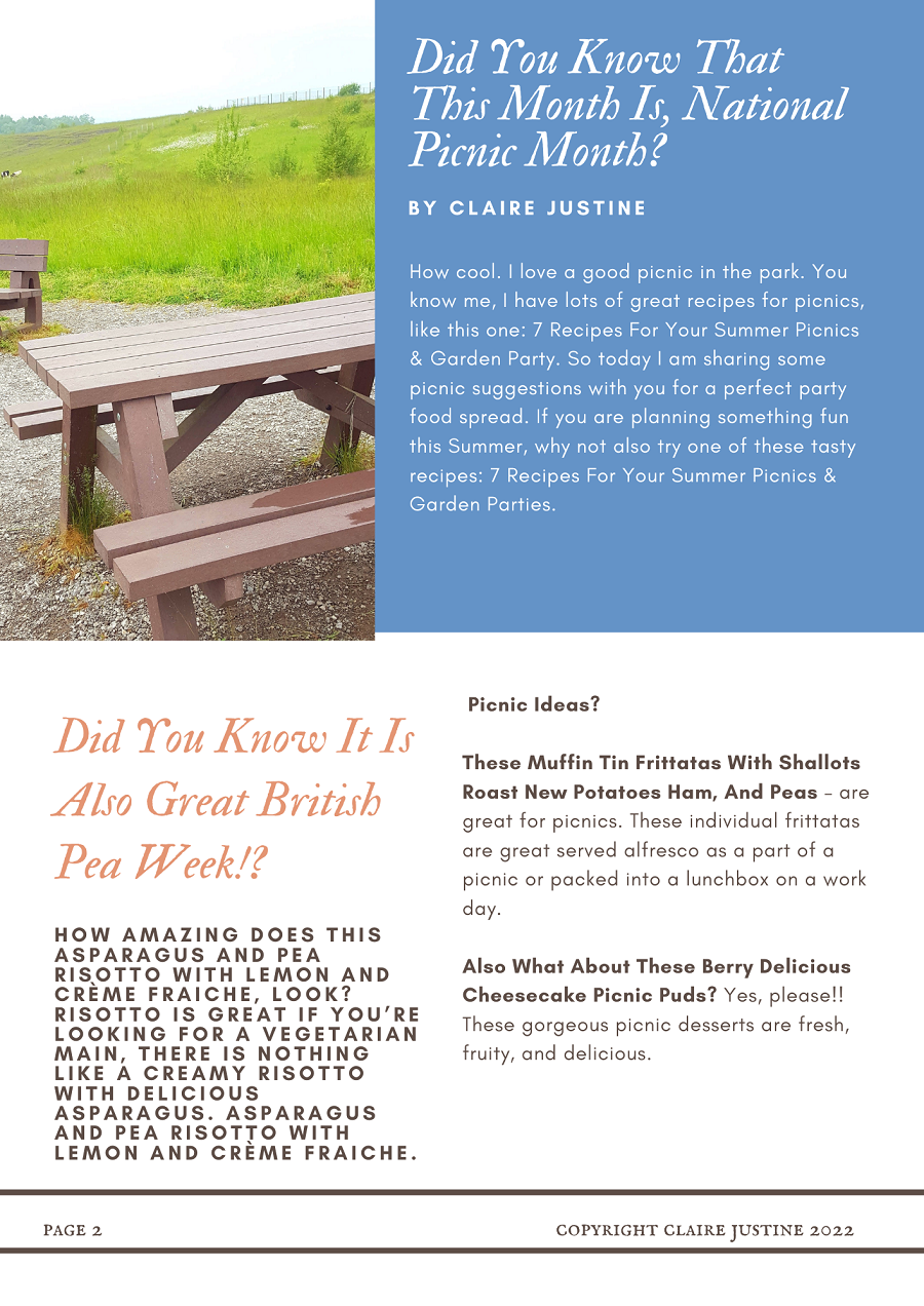 3rd July 2022 Newsletter: Claire Justine Vol 2. 3rd July 2022 Newsletter: Claire Justine Vol 2.