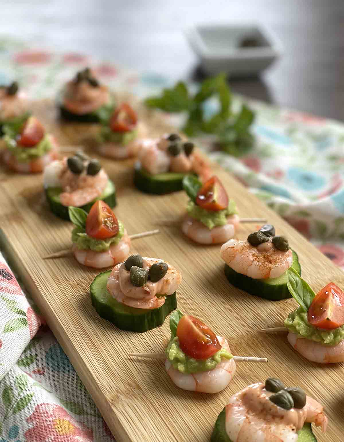 seafood canapes.
