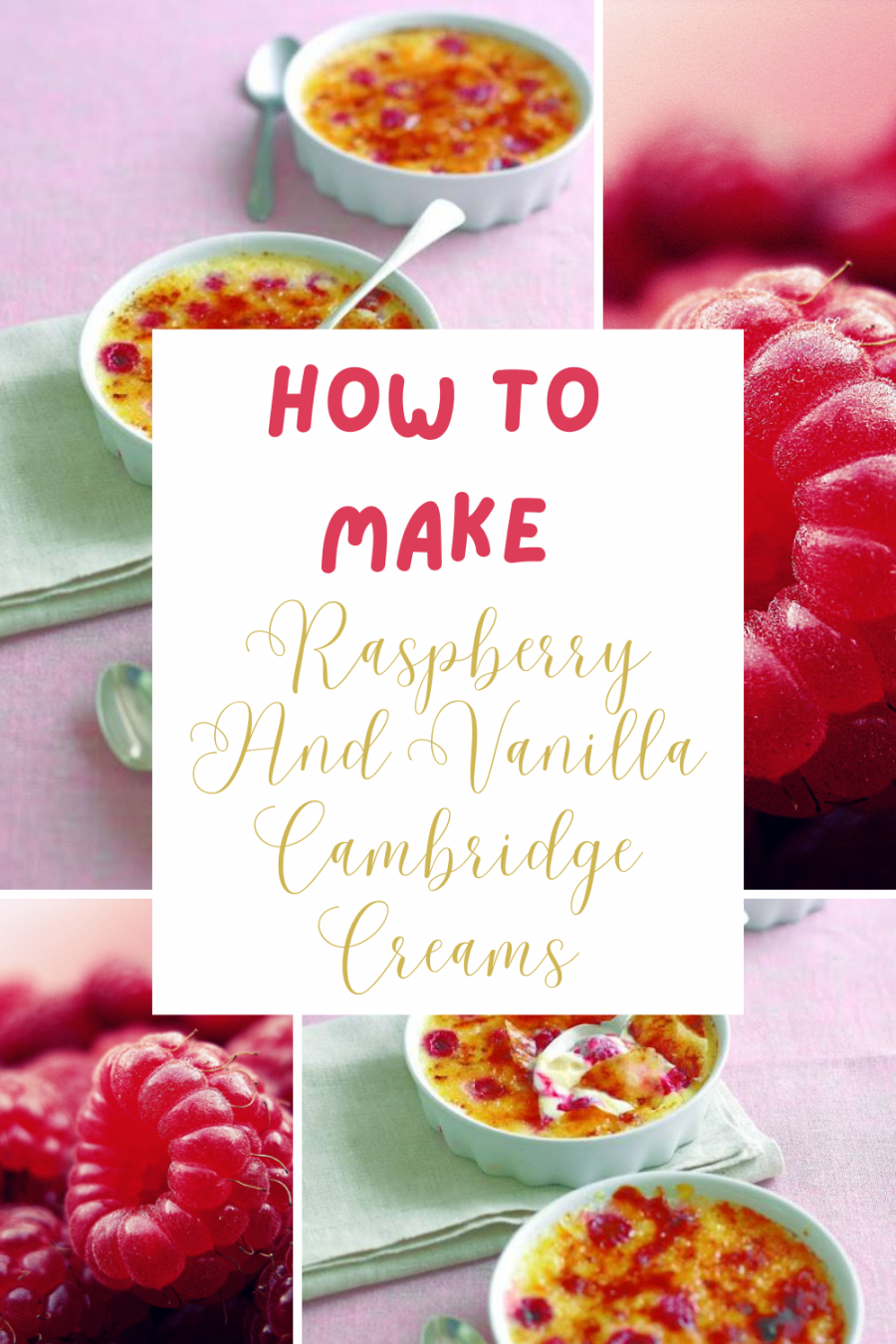 Raspberry And Vanilla Cambridge Creams
