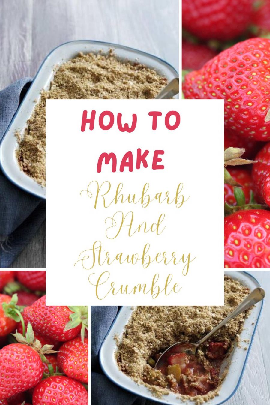 Rhubarb And Strawberry Crumble