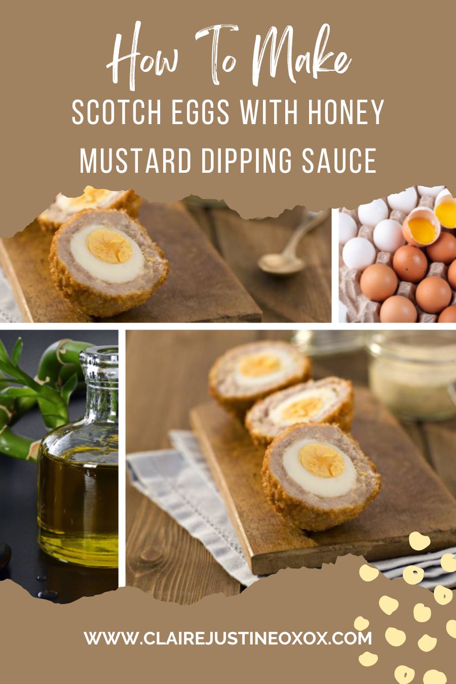 Scotch Eggs with Honey Mustard Dipping Sauce Scotch Eggs with Honey Mustard Dipping Sauce