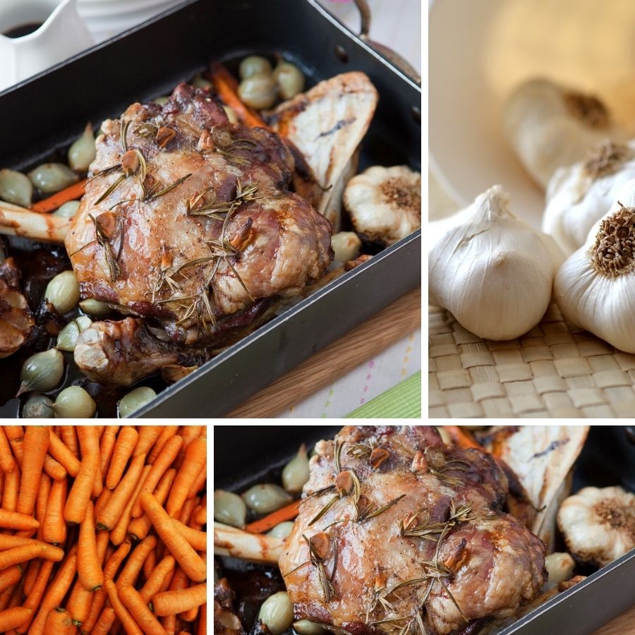 Slow Cooked Shoulder Of Lamb With Rosemary Scented Shallots. Slow Cooked Shoulder Of Lamb With Rosemary Scented Shallots.