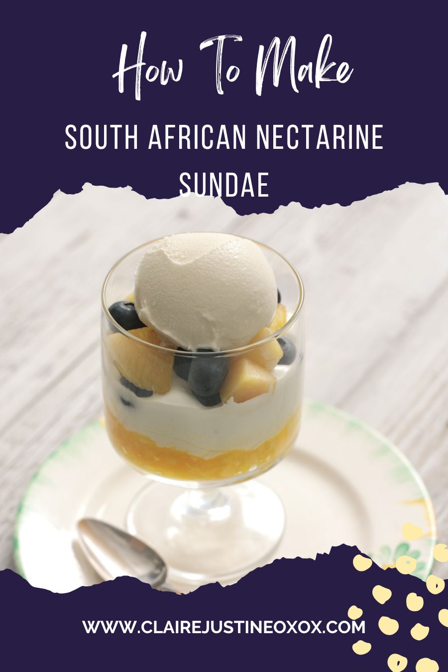 South African Nectarine Sundae South African Nectarine Sundae