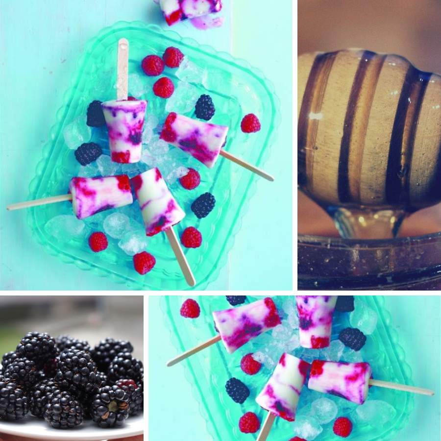 Summer Berry Swirled Lollies