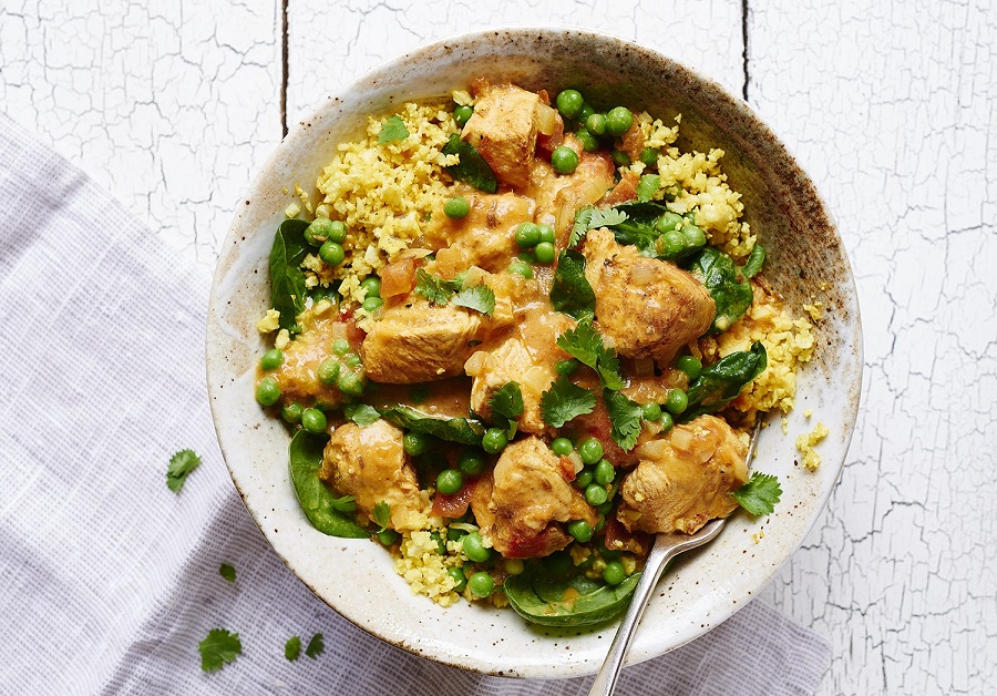 Spiced Turkey Curry With Spinach