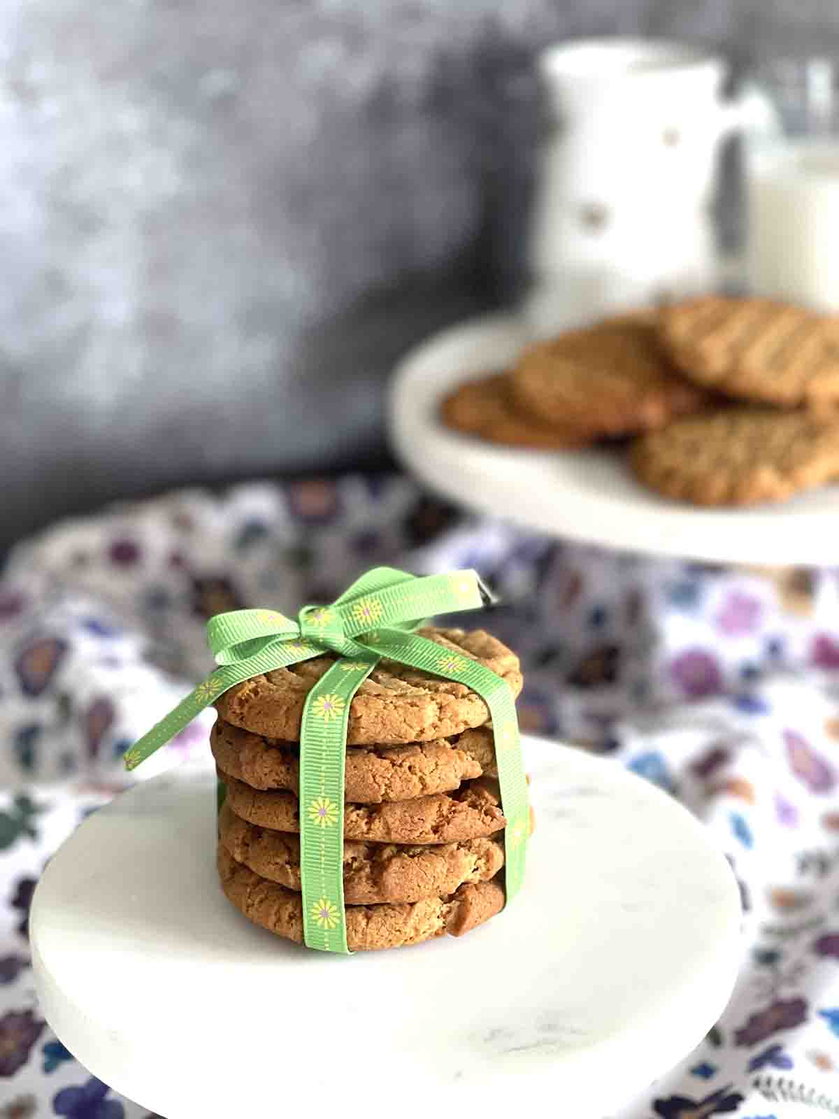 ginger biscuits on a plate.
