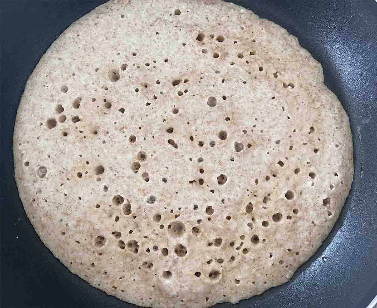 bubbly oatcakes.