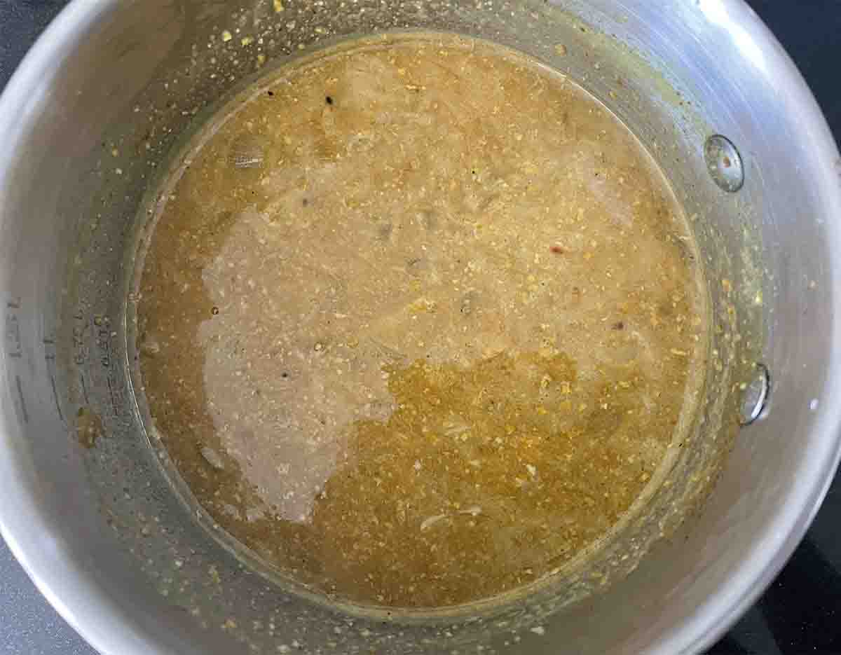 korma sauce in a pan.sauce