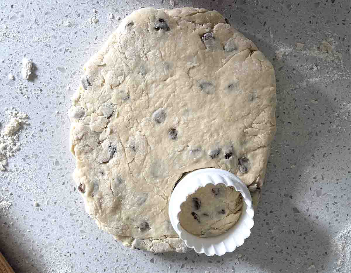 rolled dough.