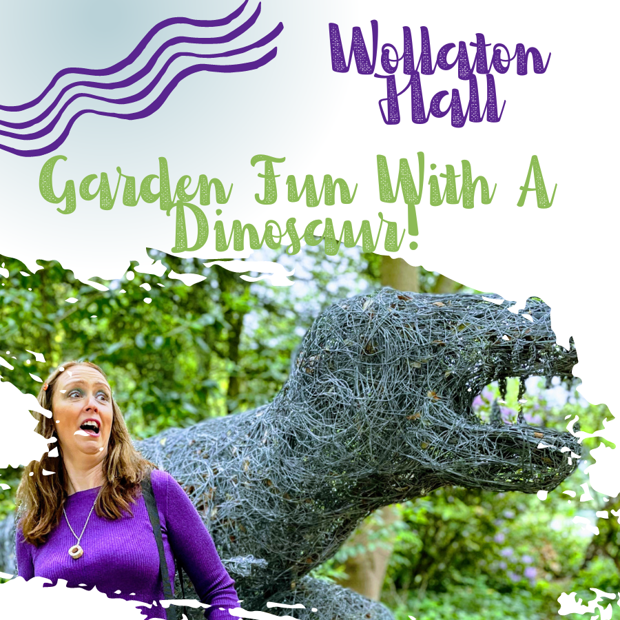 Wollaton Hall Garden Fun With A Dinosaur!