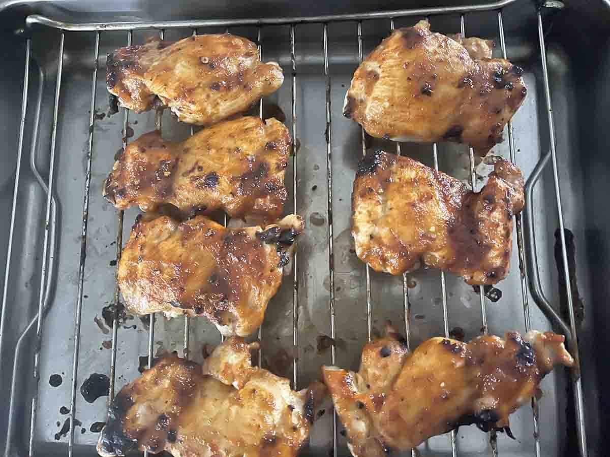 cooked spicy chicken.