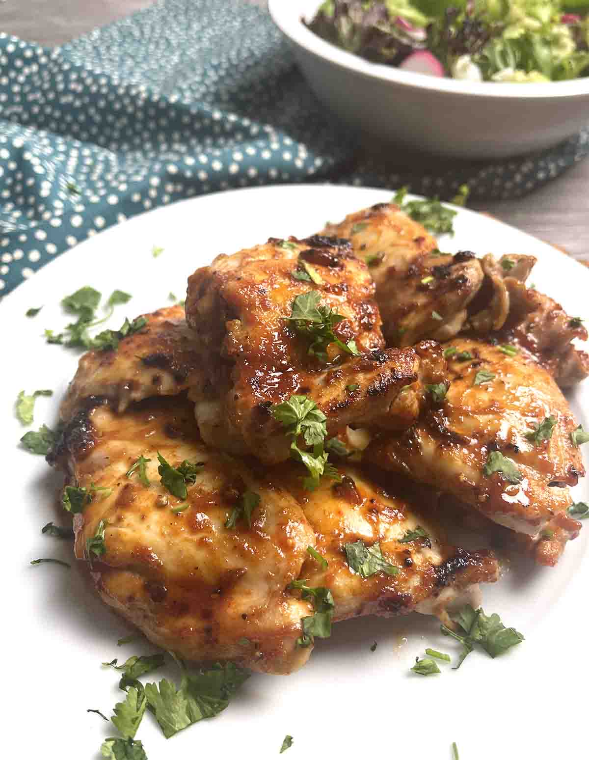 close up of spicy chicken.