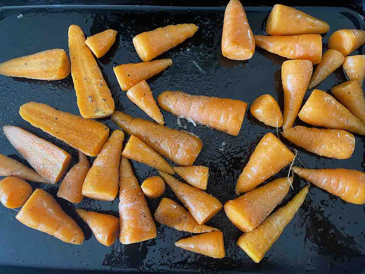 vegetables on a dish.