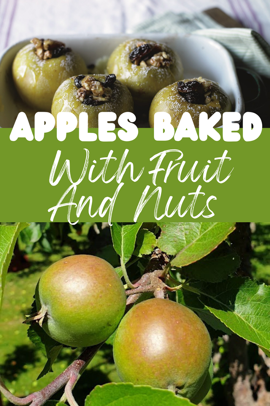 Apples Baked With Fruit And Nuts. Recipes