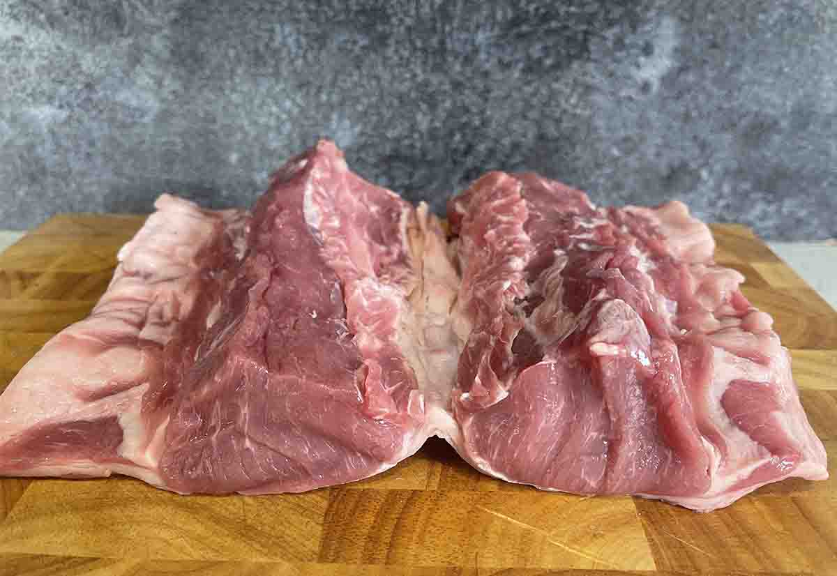 lamb unrolled.