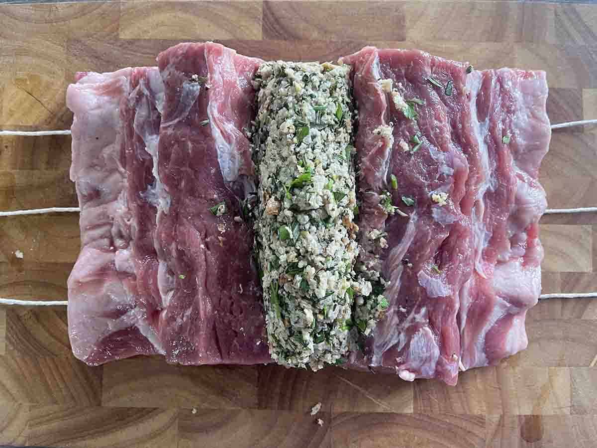 stiffing placed on lamb.