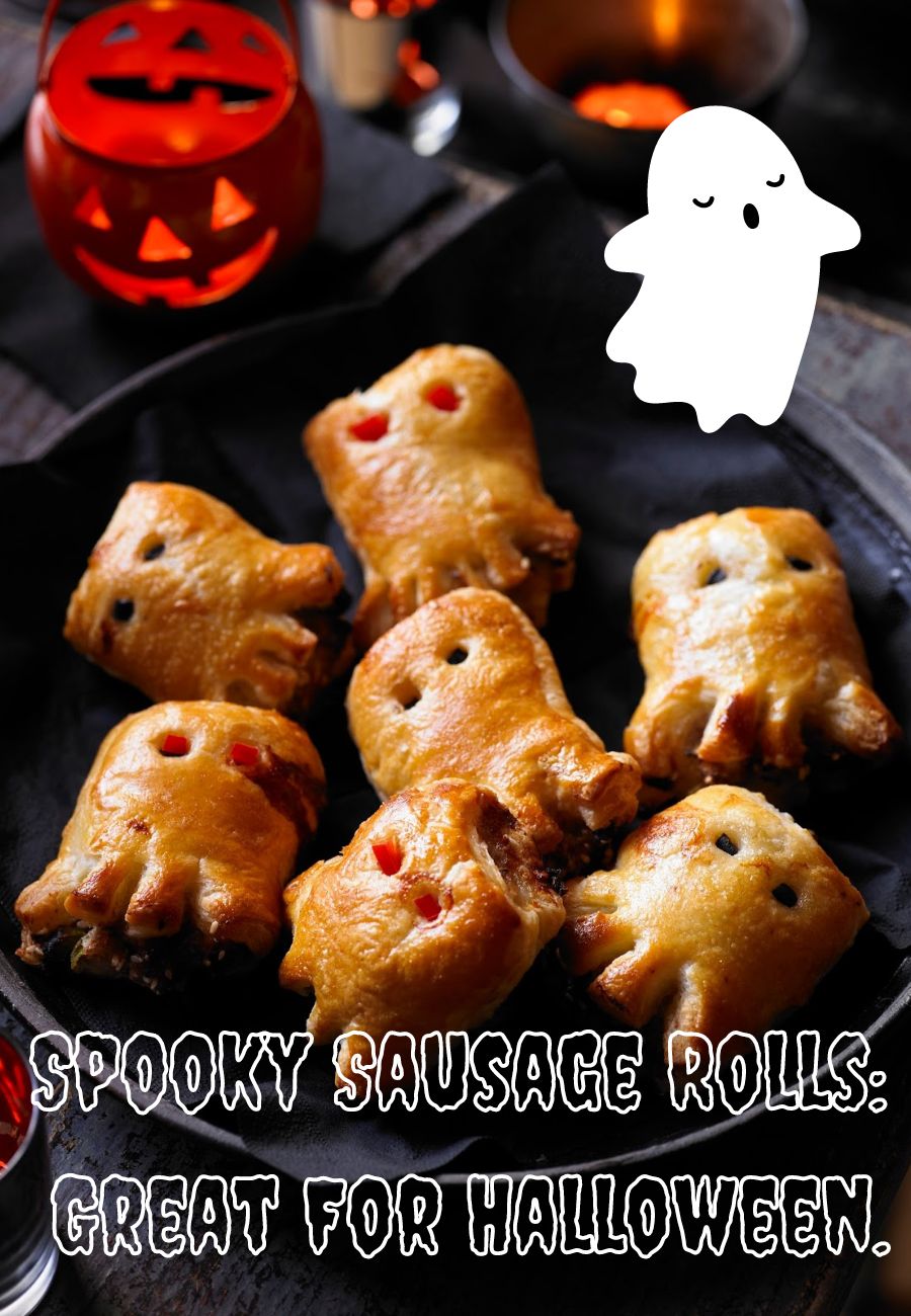 Spooky Sausage Rolls Great For Halloween.