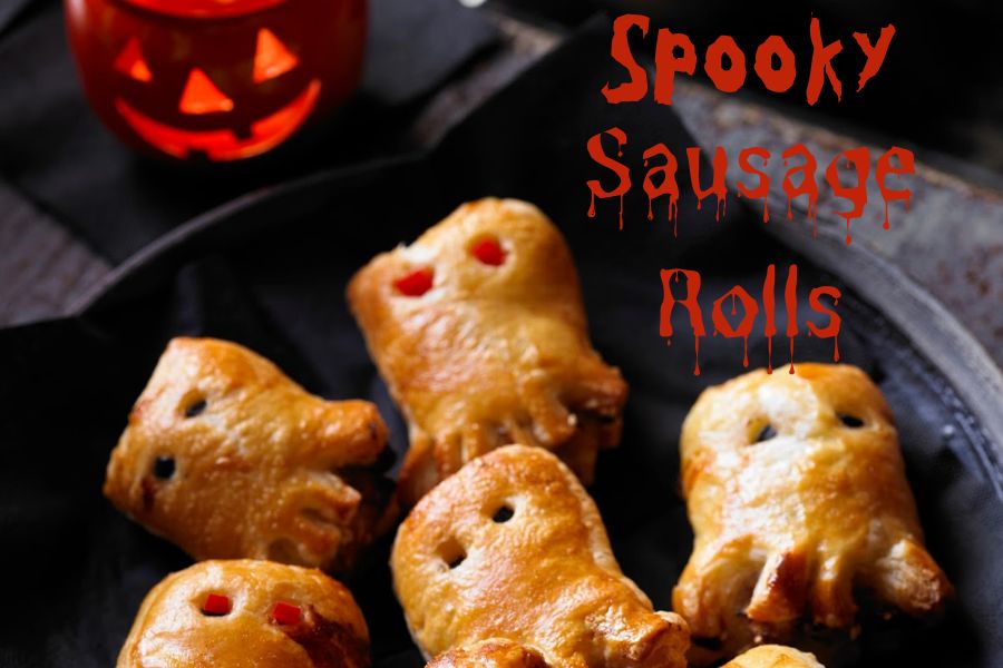 Spooky Sausage Rolls: Great For Halloween.