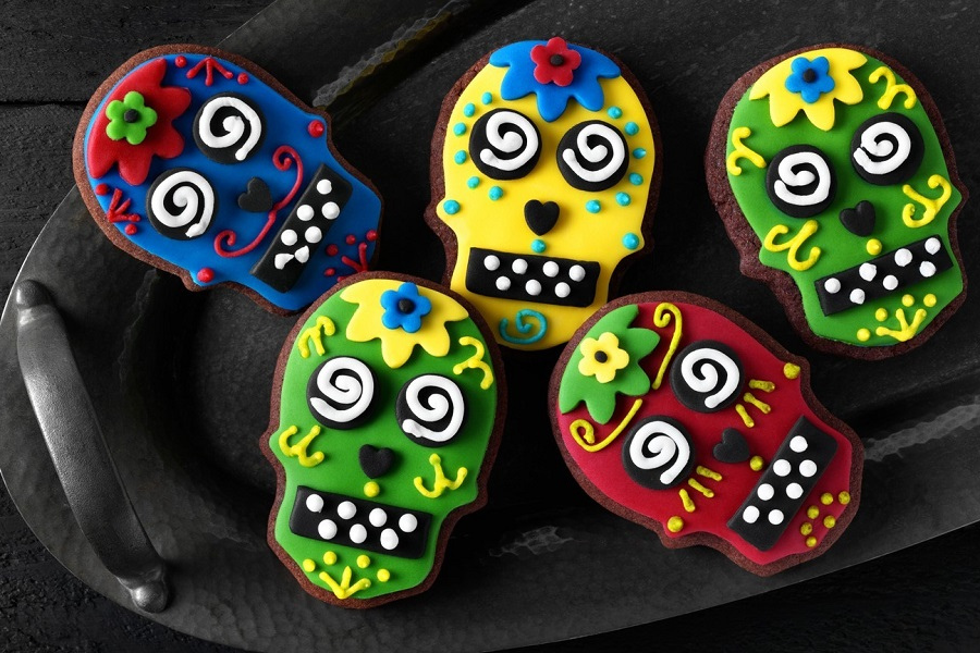 Chocolate Skull Cookies Recipe For Halloween.