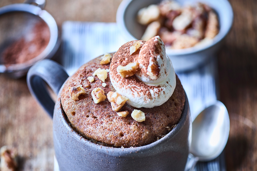 Coffee & California Walnut Mug Cake.