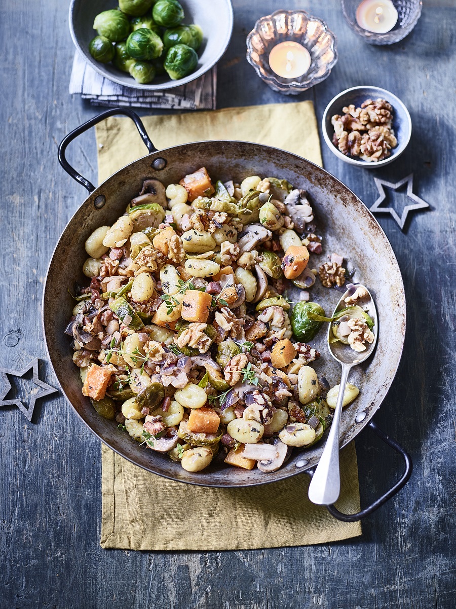 Fried Gnocchi with Squash & California Walnuts