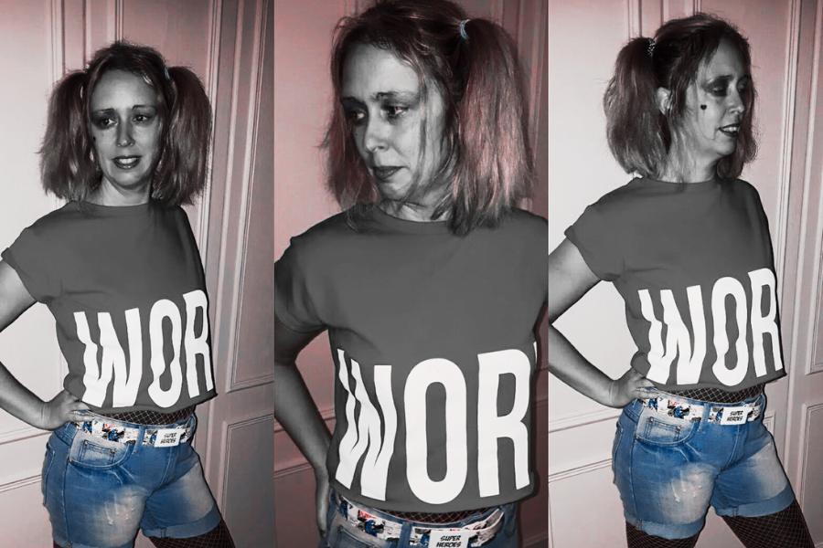 Harley Quinn Halloween DIY Outfit Of The Day Harley Quinn Halloween DIY Outfit Of The Day