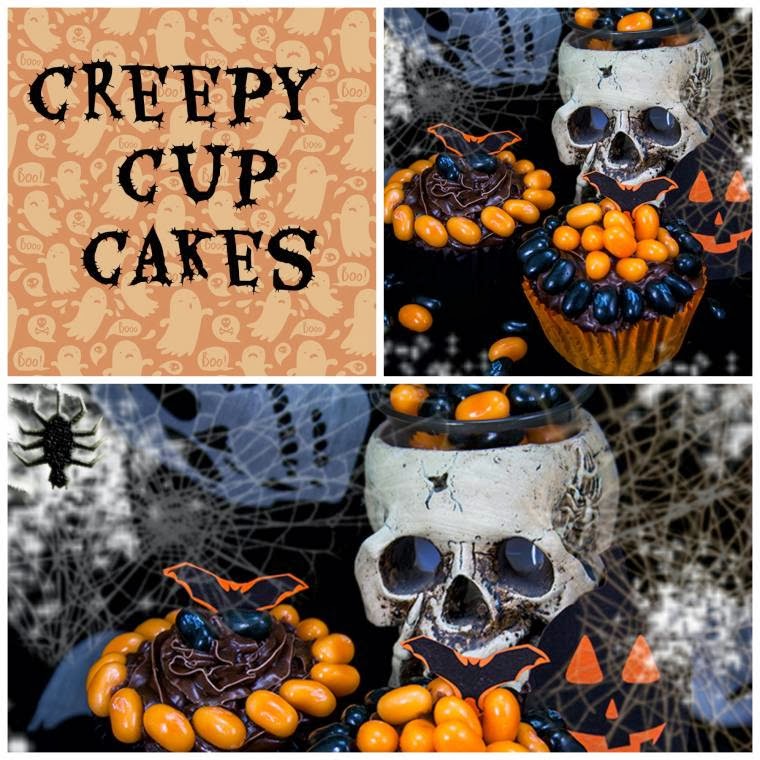 Creepy Halloween Cupcakes