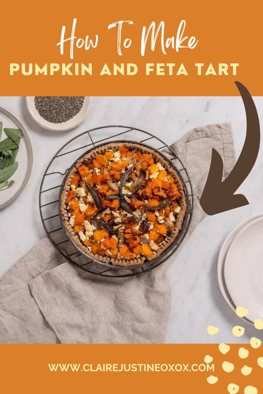 Pumpkin And Feta Tart 