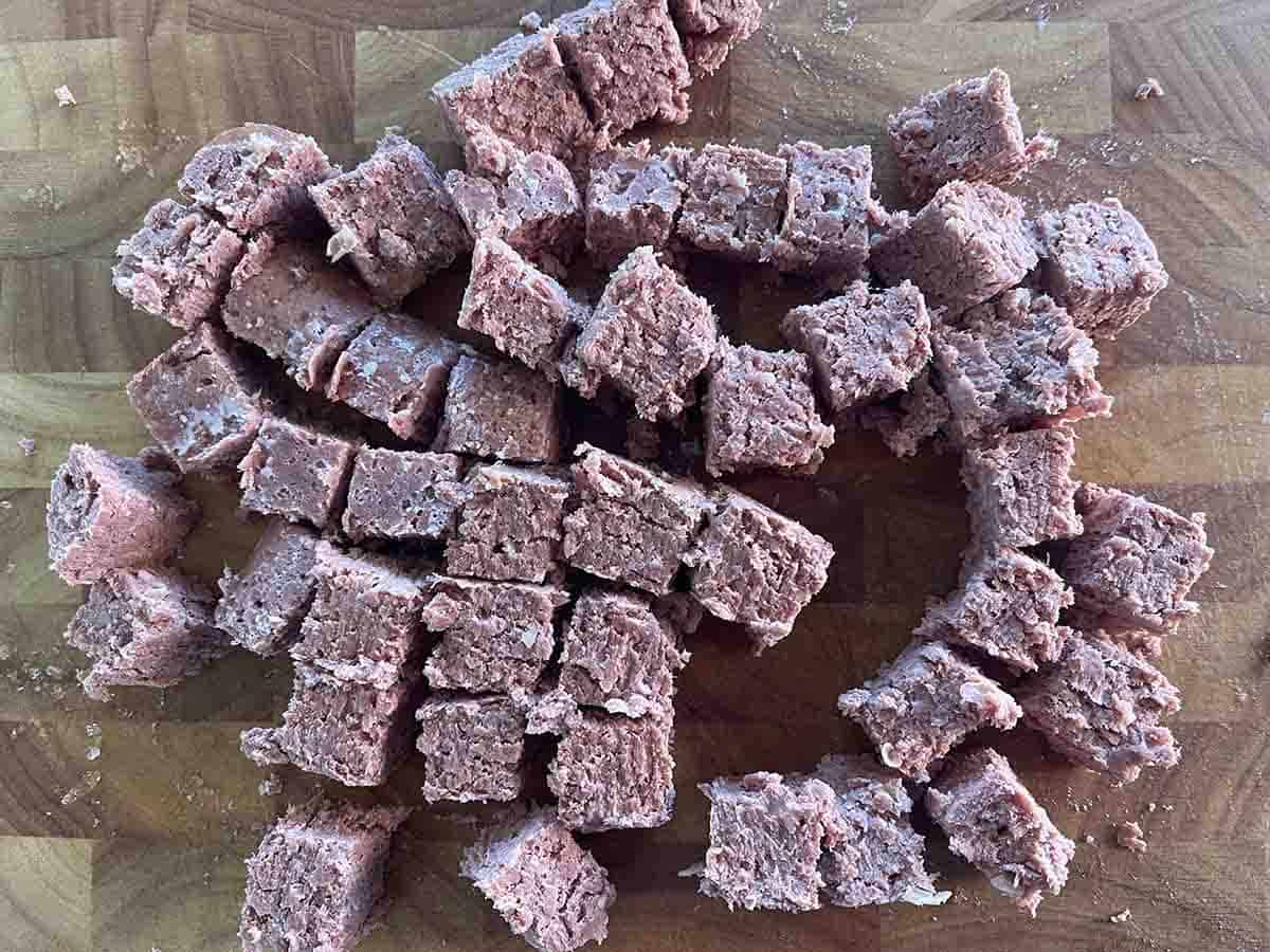 chopped corned beef.