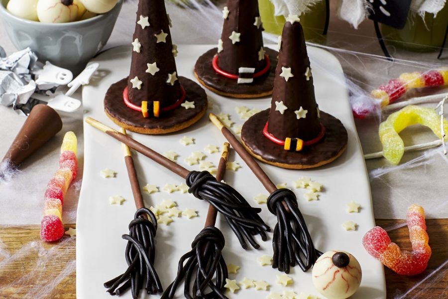 Witches Hats And Broomsticks: Halloween Fun. Witches Hats And Broomsticks Recipe