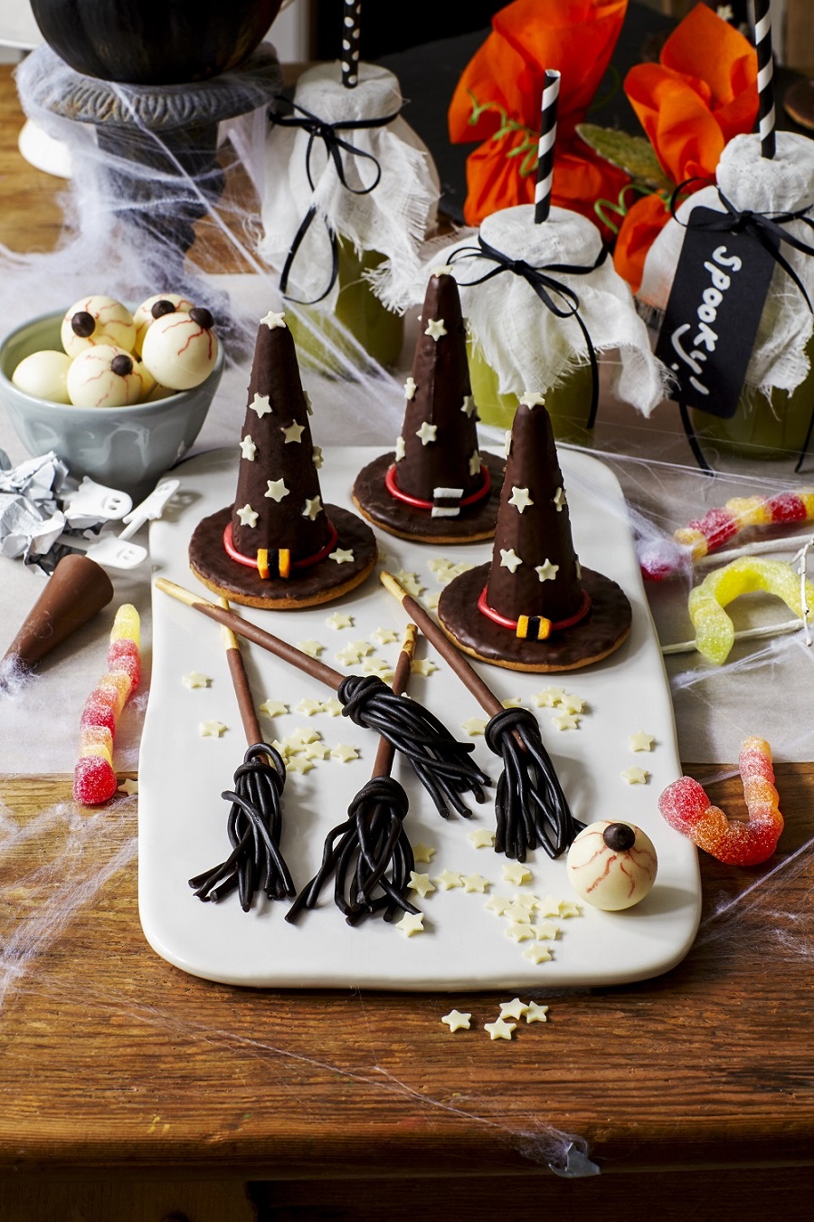 Witches Hats And Broomsticks: Halloween Fun. Witches Hats And Broomsticks Recipe