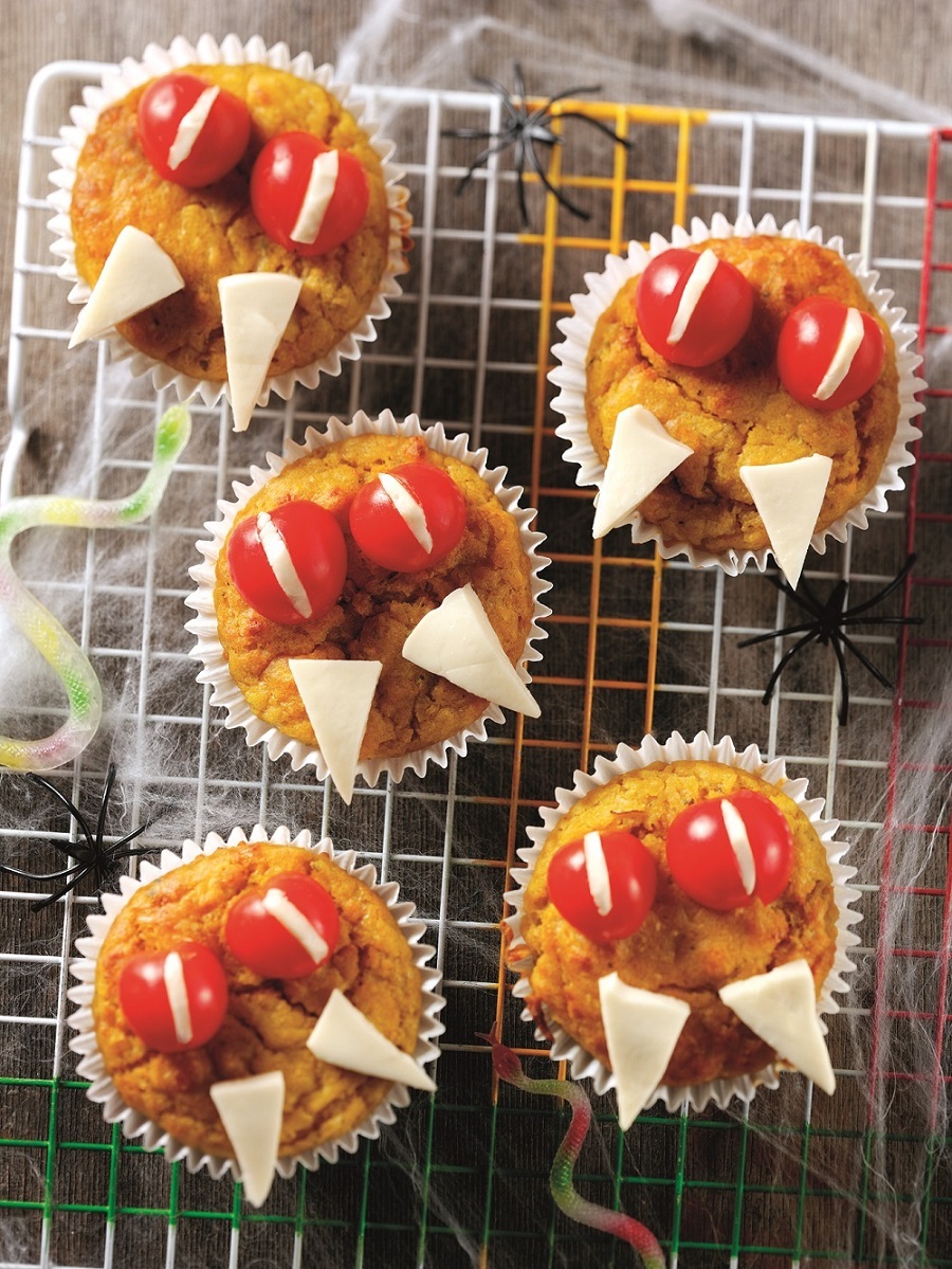 How To Make Vampire’s Pumpkin Muffins.