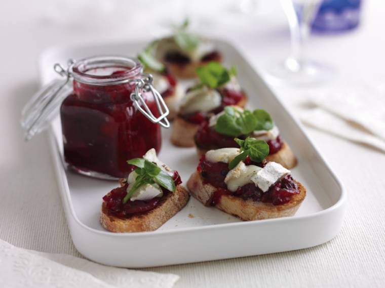 Goat’s Cheese Brushetta: Great For Christmas Starters.