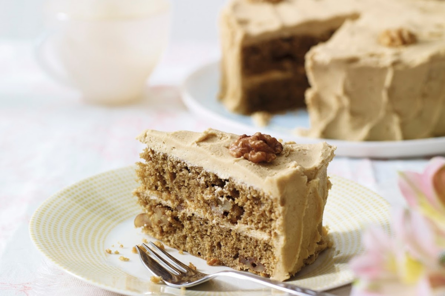 Classic Coffee And Walnut Cake
