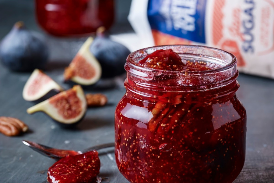 Fig And Caramelized Pecan Preserve: Figs In Jam.