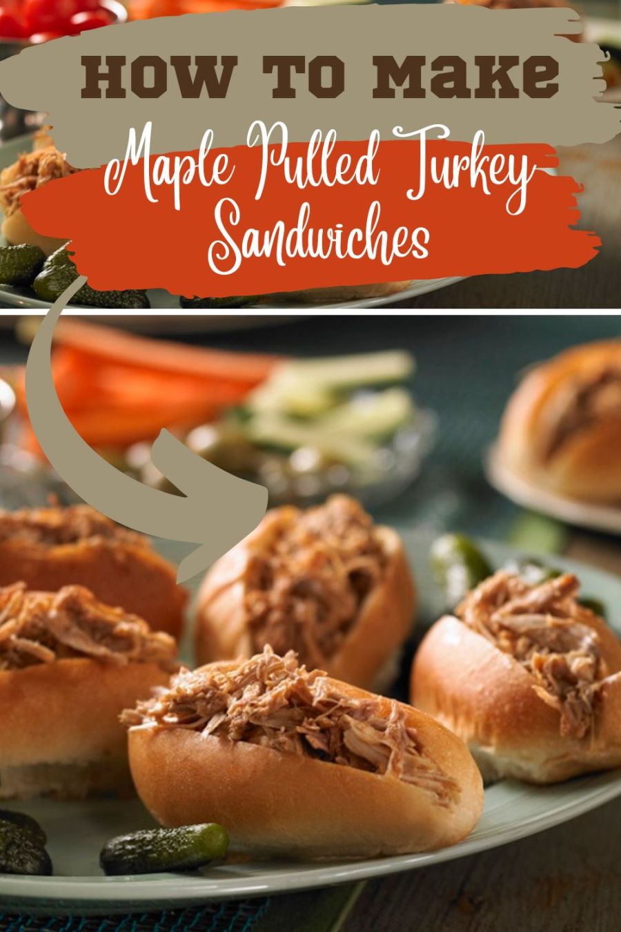 Maple Pulled Turkey Sandwiches