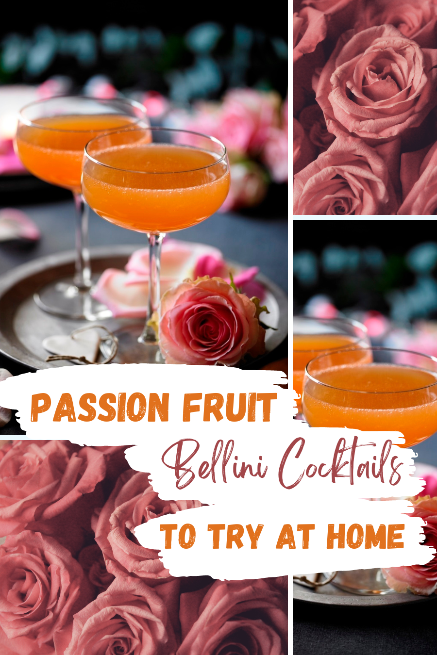 Passion Fruit Bellini Cocktails Passion Fruit Bellini Cocktails