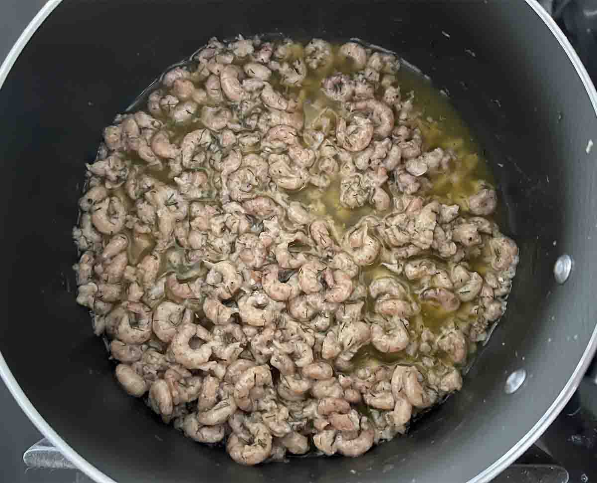 mixed shrimp pate mix.